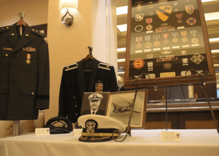 display at The Stayton about honoring vets