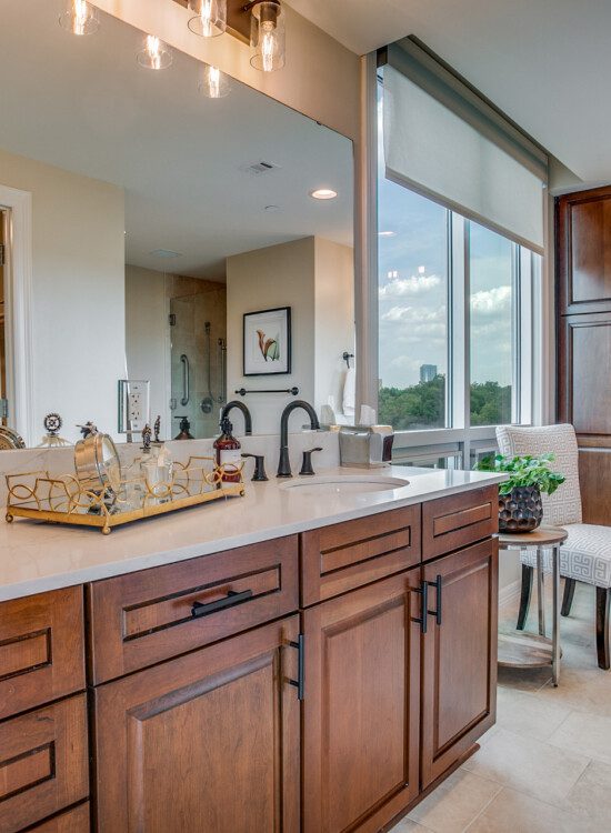 bathroom area of resident apartment