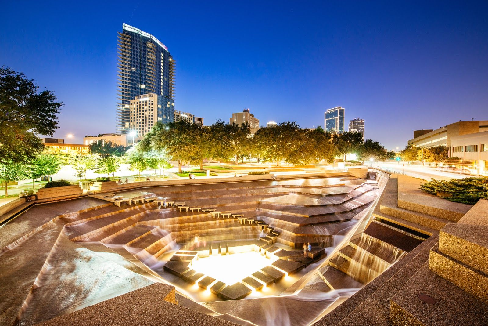 water garden in Fort Worth