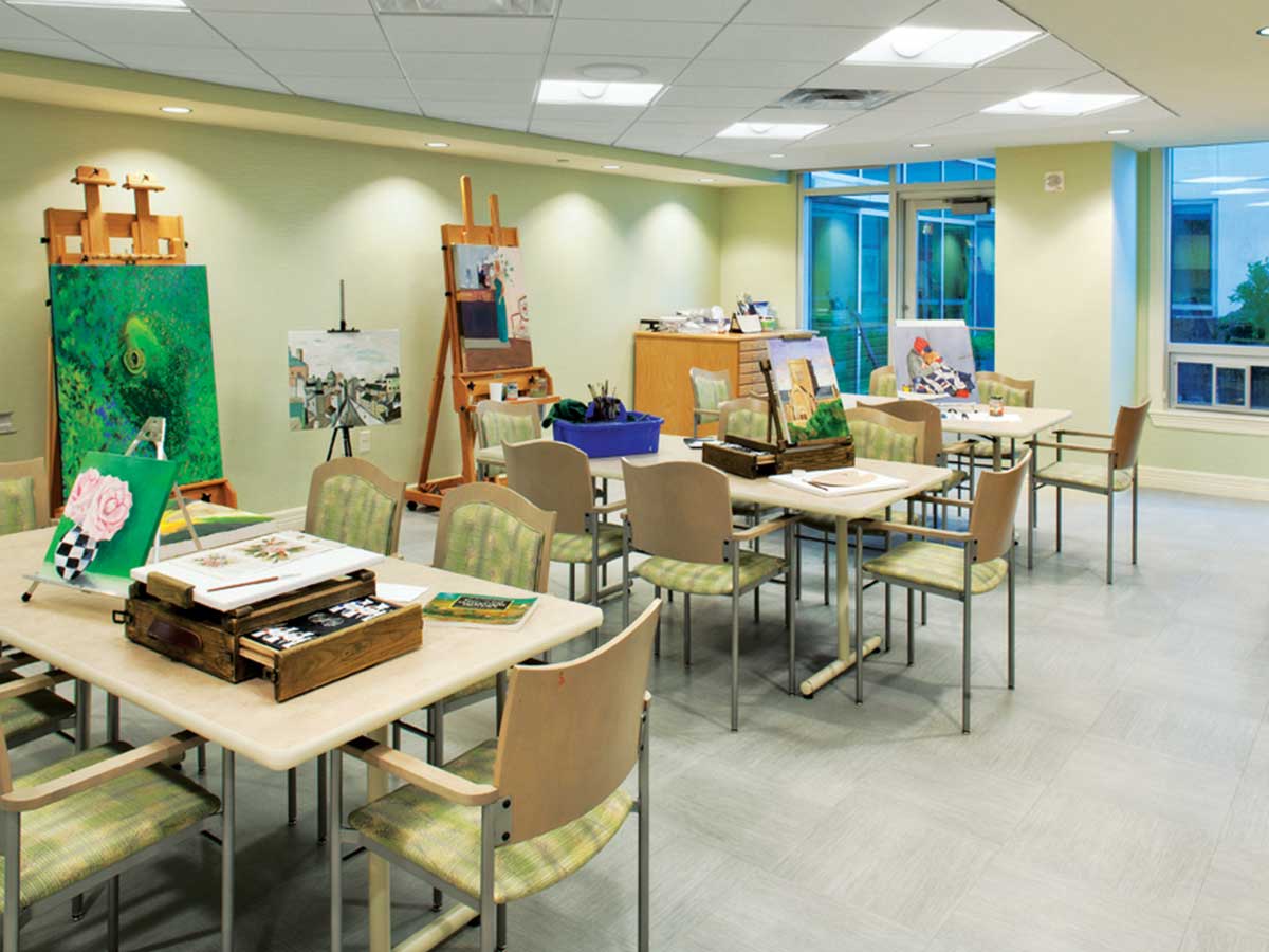 Stayton's craft room.